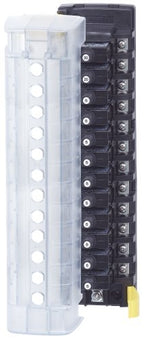 Blue Sea Systems Circuit Breaker Block, 12 Ckt, W/Ground