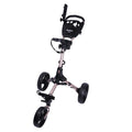 Macgregor Titanium Mactec 3 Wheel Folding Golf Cart With Umbrella Holder