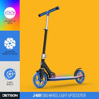 Jetson Kids 2-Wheel Light-Up Kick Scooter, LED Lights on Handlebar, Stem, Wheels & Deck, Adjustable Handlebar, Rear Brake, Easy-