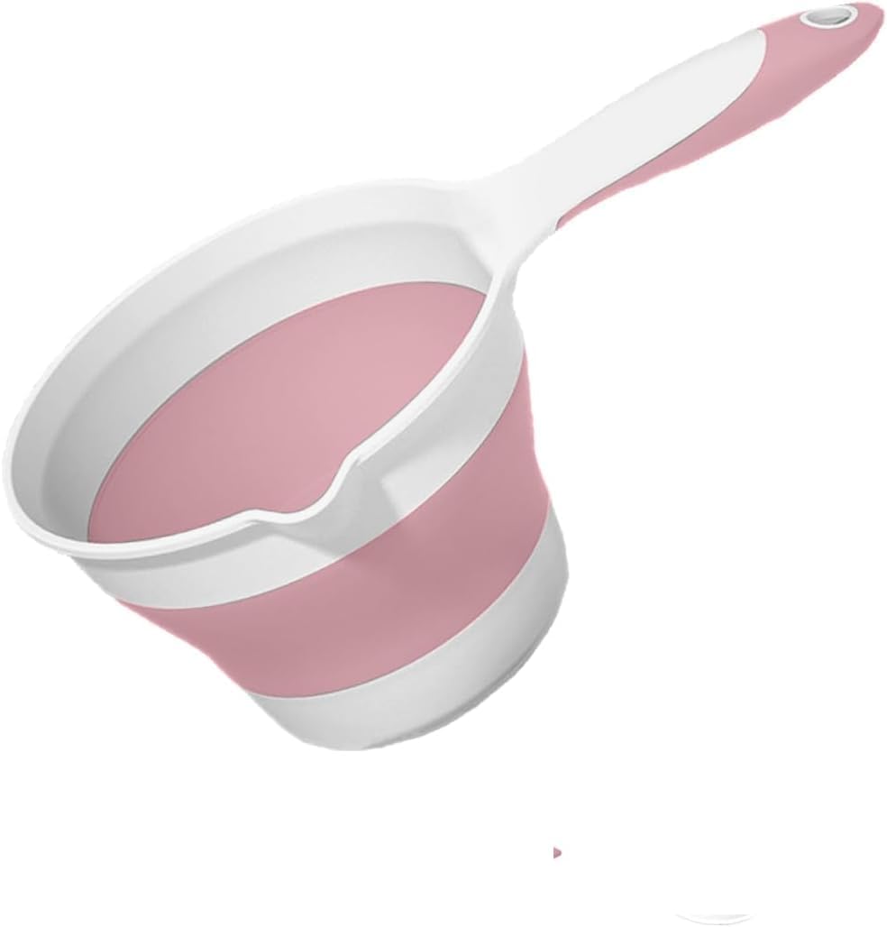 Tinkpin Plastic Water Ladle Folding Scoop For Bath Soaking Cleaning, Portable Water Pourer Dipper Spoon For Camping Travel, Smal
