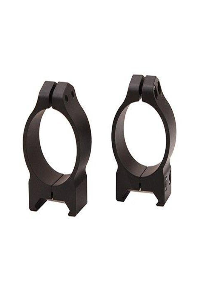 WARNE Scope Mounts Maxima, 30mm, PA, Optic Rings, Low, Matte Black