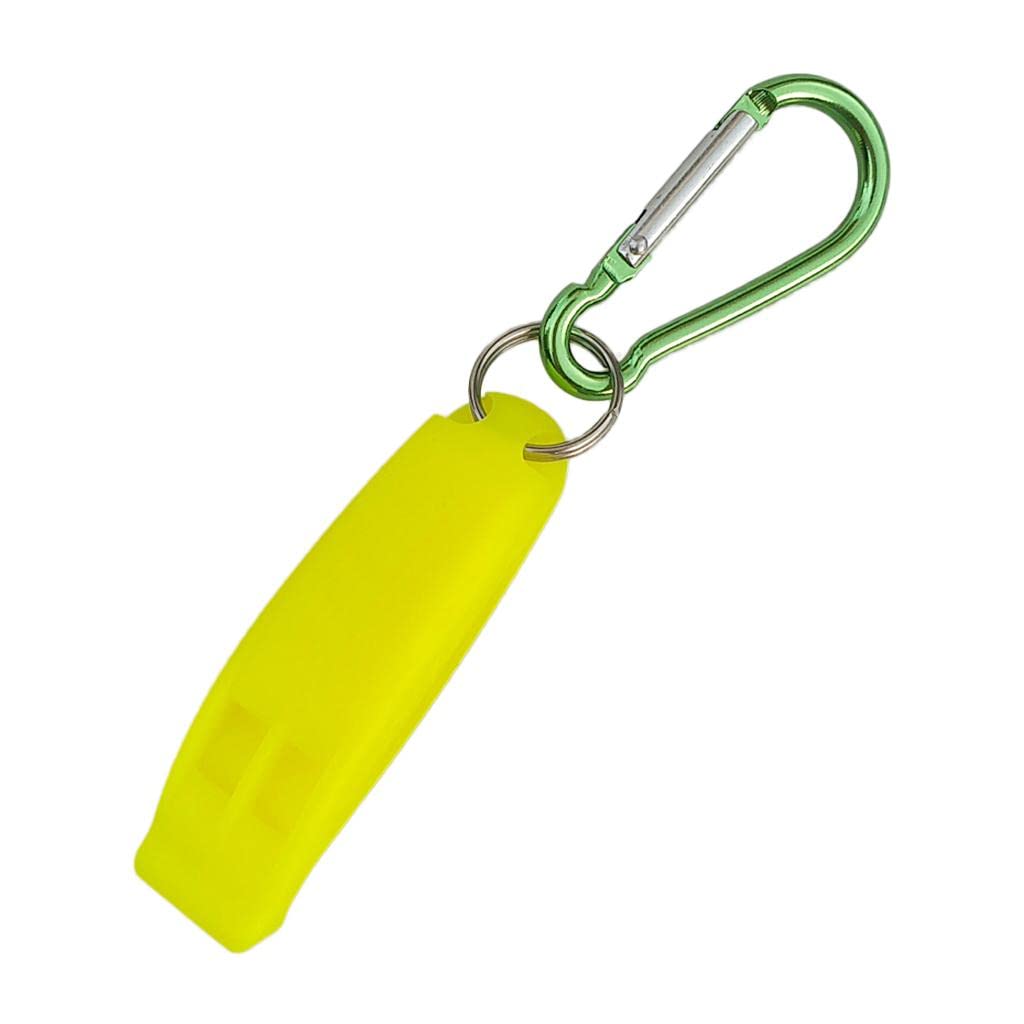 Atorse 1 Piece Emergency Scuba Dive Safety Whistle Outdoor Whistle With Hook Yellowcollectibles