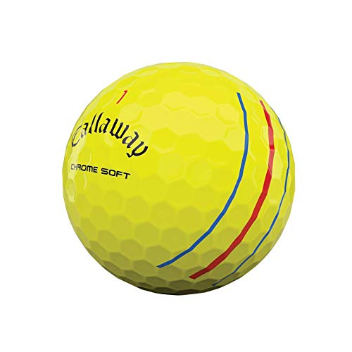 2020 Callaway Chrome Soft Golf Balls (Triple Track Yellow)