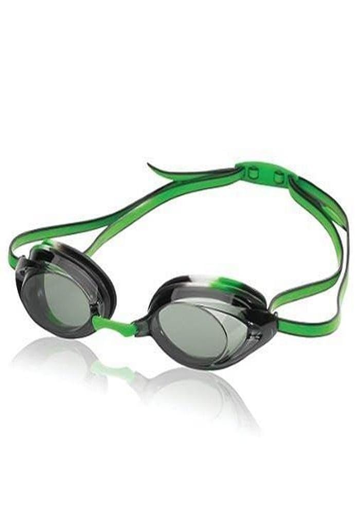 Speedo Unisex-Child Swim Goggles Vanquisher 2.0 Junior,Black/Green
