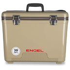Engel Uc30 30Qt Leak-Proof, Air Tight, Drybox Cooler And Hard Shell Lunchbox For Men And Women In Tan