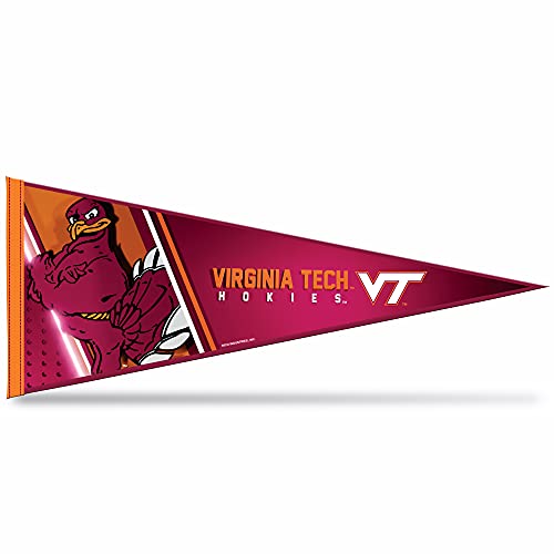 Rico Industries Ncaa Virginia Tech Hokies Primary 12'' X 30'' Felt Wall D  Cor Pennant - Great For Home/Bed Room/Man Cave D  Cor