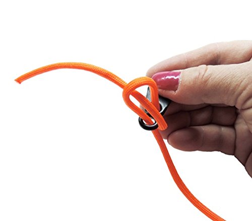 Brummel Hooks - Sister Clips Stainless Steel For 1/8 Inch To 1/4 Inch Cord. (Blackened Stainless Steel, 5 Pair Pack)