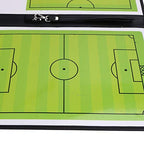 Soccer Coaching Board Soccer Coaches Clipboard Tactical Magnetic Board Kit With Dry Erase, Marker Pen And Zipper Bag (Football B