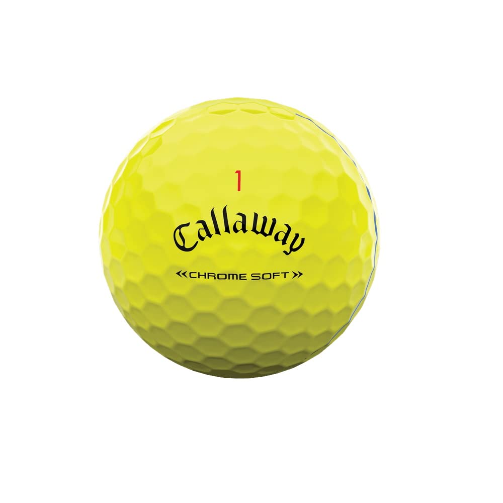 Callaway Golf 2022 Chrome Soft Golf Balls, Triple Track, Yellow