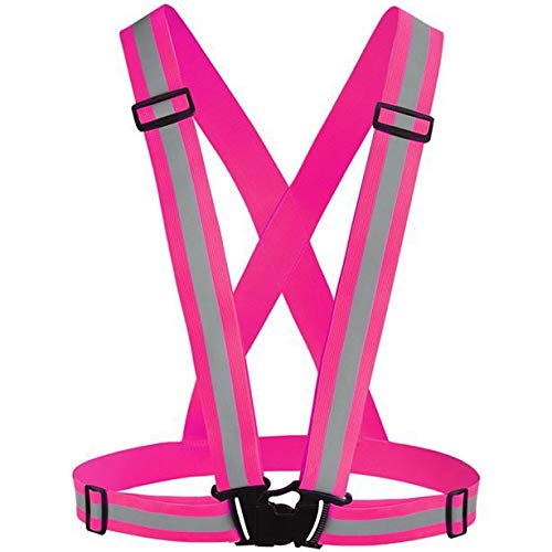 Chiwo Reflective Vest Running Gear 2Pack, High Visibility Adjustable Safety Vest For Night Cycling,Hiking, Jogging,Dog Walking,