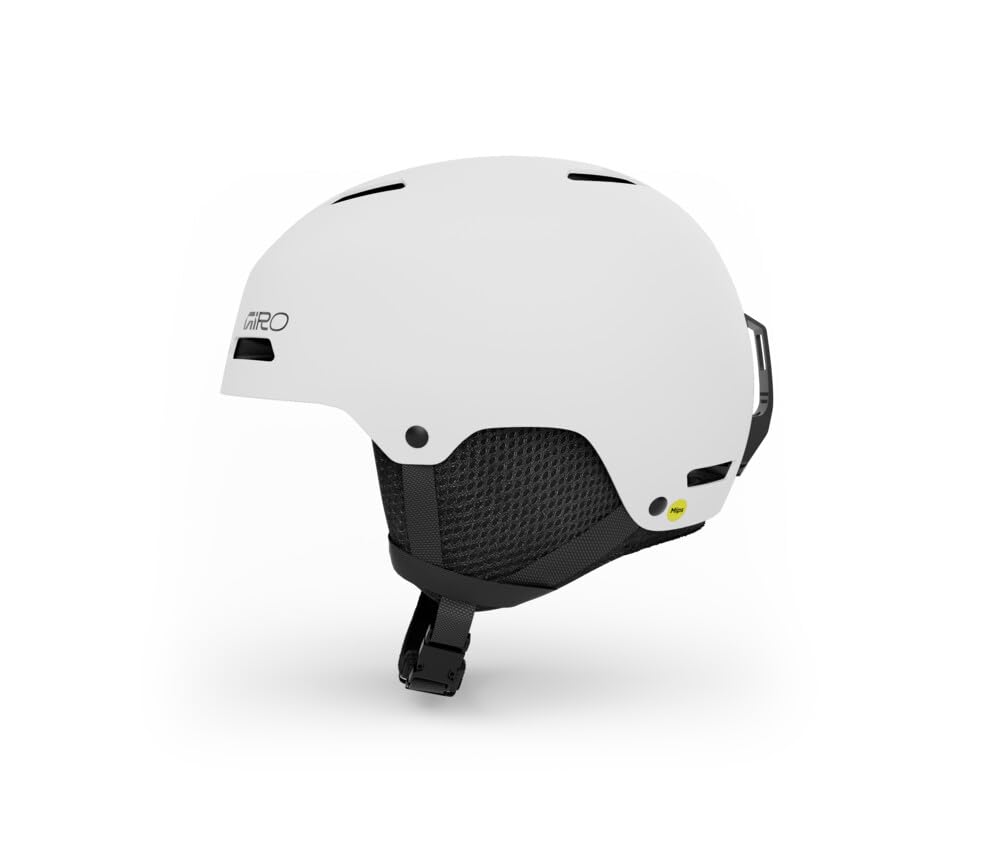 Giro Crue Ski Helmet - Snowboard Helmet for Kids, Youth, Boys, and Girls Matte White Small (52-55.5cm)