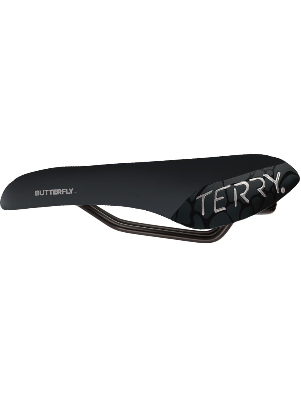 Terry Butterfly Cromoly Bike Saddle - Bicycle Seat For Women - Flexible & Comfortable - Dura-Tek Cover - Black,