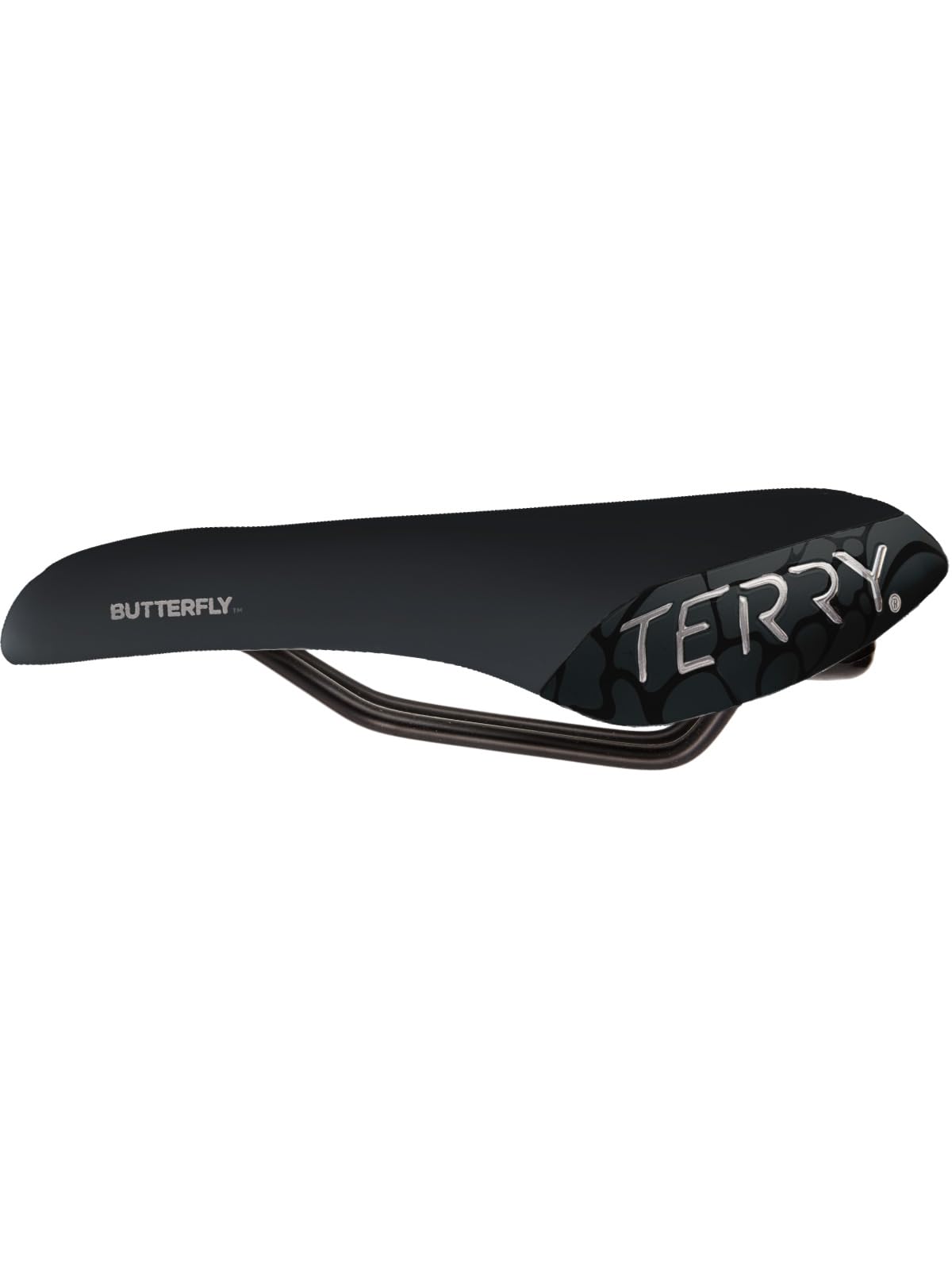 Terry Butterfly Cromoly Bike Saddle - Bicycle Seat For Women - Flexible & Comfortable - Dura-Tek Cover - Black,