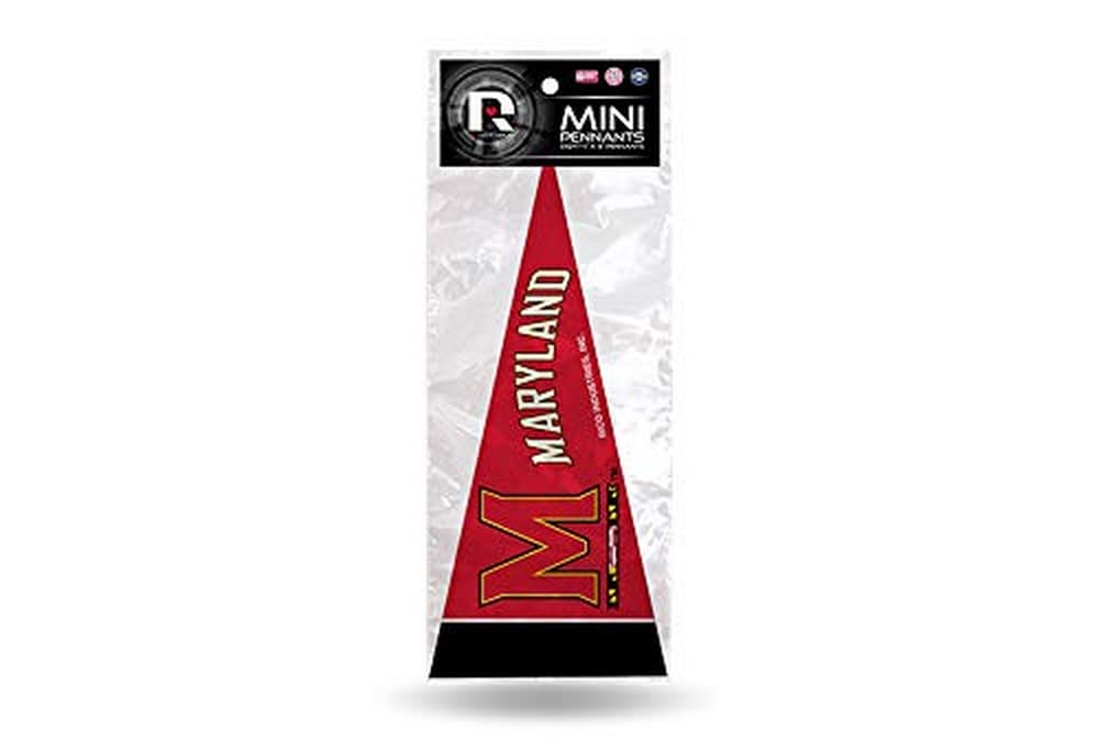 Rico Industries Ncaa Maryland Terrapins 8-Piece 4-Inch By 9-Inch Classic Mini Pennant D  Cor Set