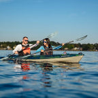 Pelican Argo 136Xp - Sit In Tandem Kayak - Iris - Patented Ram-X Material - Lightweight Stable - 13 Ft