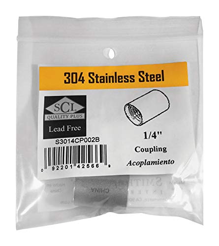 Female Coupling 1/4'' Ss (Pack Of 1)