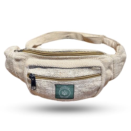 Hemp Waist Bag For Men & Women By Ecofrico | Stylish & EcoFriendly Crossbody Fanny Pack & Sling Bag | Ideal For Travel, Hiking,