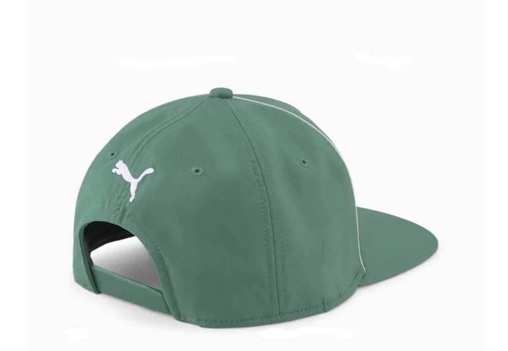 Puma Mercedes Amg Petronas F1 Team Adjustable Snapback Flat Brim Hat (Green)
