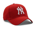 Goodfriends Ny Embroidered Baseball Cap, Red With Adjustable Back Strap