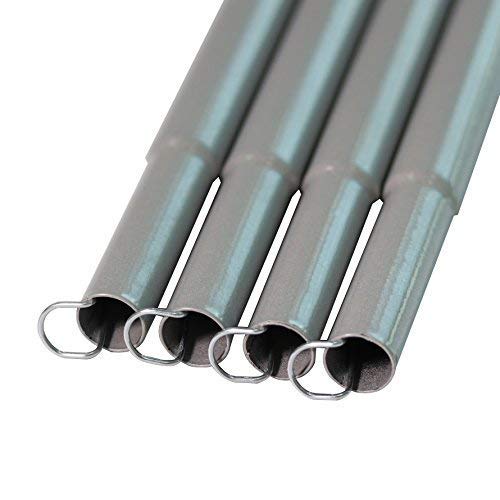Sutekus Steel Rod Tent Pole Replacement Accessorie 2Pc/Set Adjustable Bars(Gray)