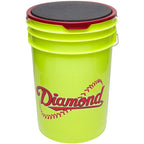 Diamond Sports Official Fastpitch 12Ysc Softballs With Bucket 18 Ball Pack W/Bucket, Yellow