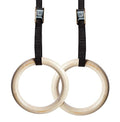 Nexpro Wood Gymnastic Ring Olympic Strength Training Gym Rings Wooden