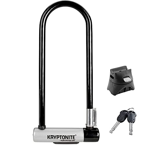 Kryptonite Kryptolok Ls Bike U-Lock, Heavy Duty Anti-Theft Bicycle Lock Sold Secure Gold, 127Mm Long Shackle With Mounting Brack