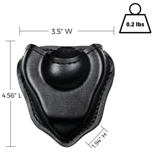 Bianchi Model 090 Open Top Handcuff Case, Plain Black
