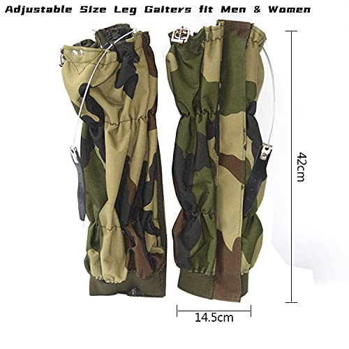 Jjzs Adjustable Snake Gaiters For Men & Women, Camo Snake Proof Boot Gators, Snake Bite Protection Guards Chaps, Waterproof Leg