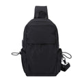 Ujeavette MenS Travel Sling Canvas Chest Pack Crossbody Anti Theft Shoulder Bag