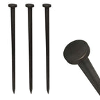 Moose Supply Single Head Metal Tent Stakes Heavy Duty Steel Ground Stake, Versatile Spikes To Anchor Commercial Inflatables, Eve