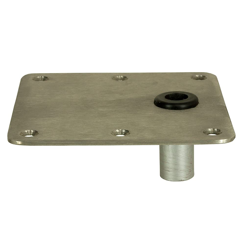 Springfield 1620003 Standard Square Seat Base with Offset Bushing for Kingpin Post - 7, Satin Finish