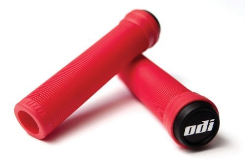 Odi Soft Flangeless Longneck Grips Softies For Bikes And Scooters Red