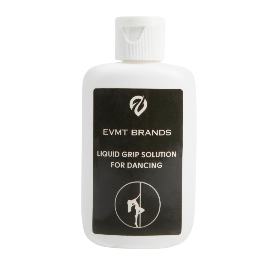 EVMT Brands Liquid Grip Solution for Dancing. A Better Alternative for Pole Fitness Chalk. Mess-Free, Sweat-Resistant and Health