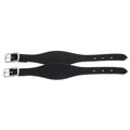 Shaped Leather Hobble Straps Black