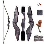 Sinoart 60 Takedown Longbow Archery Wooden Archery Bow Included Fur Rest Pad Stringer Tool Tab String Nocks Right And Left Hand