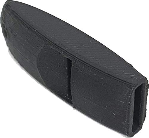 Cero  3D Printed Extremely Very Loud Whistle 120Plus Db, Painfully Loud (Black Pla Plastic)
