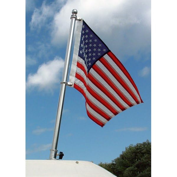 Taylormade Stainless Steel Flag Pole Kit 36'' - Made From T304 Stainless Steel - Adjustable Clips For A Taut Fit - Easy Installa