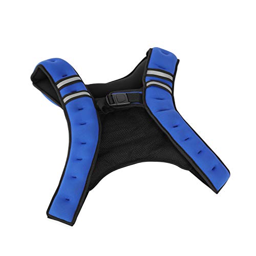 Tone Fitness Hhwv-Tn012 Weighted Vest, 12 Lbs, Blue
