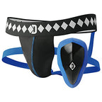 Diamond Mma Jock Strap + Athletic Cup For Men - Medium | 4-Strap No Shift Athletic Supporters For Men With Cup For Mma, Boxing, 