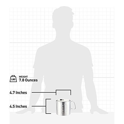 Solo Stove Solo Pot 900 - Lightweight Stainless Steel Backpacking Pot | Boil Water Quickly | Volume Markings And Pour Spout