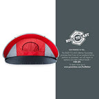 Picnic Time Ncaa Cornell Big Red Manta Portable Beach Tent - Pop Up Tent - Beach Sun Shelter Pop Up