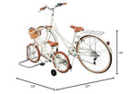 Retrospec Stash Rack 2 Bike Floor Stand Bicycle Storage Organizer, Grey
