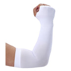 Kuhnmarvin Women Compression Arm Sleeves For Men To Cover Arms Tattoo Cover-Up Volleyball Sleeve Softball Pickleball (2Pairs Whi