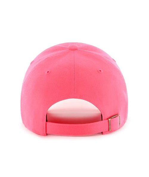 47 New York Yankees Hat Mens Womens Neonado Clean Up Adjustable Cap, Neon Pink