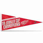Rico Industries Nhl Hockey Detroit Red Wings Multi Champ 12'' X 30'' Felt Wall D  Cor Pennant - Great For Home/Bed Room/Man Cave