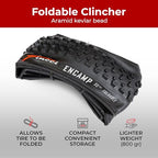 Fincci Encamp Pair Of Foldable 26 X 2.25 Mountain Bike Tire 57-559 For Road Mtb Offroad Bicycle - 26X2.25 Inch Bike Tires 2 Pack