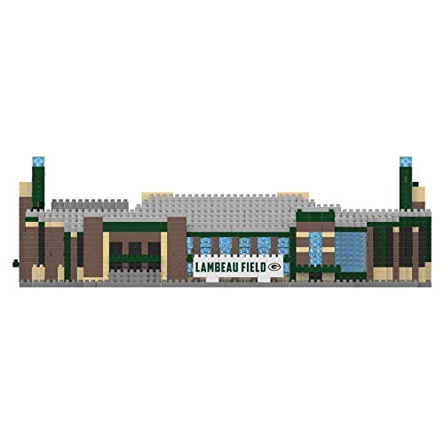 FOCO NFL Green Bay Packers 3D Brxlz Stadium Building Blocks Set, Team Color, One Size