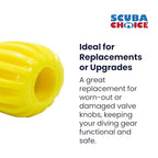 Scuba Choice Scuba Diving Tank Cylinder Valve Knob - Oval Shape, Yellow