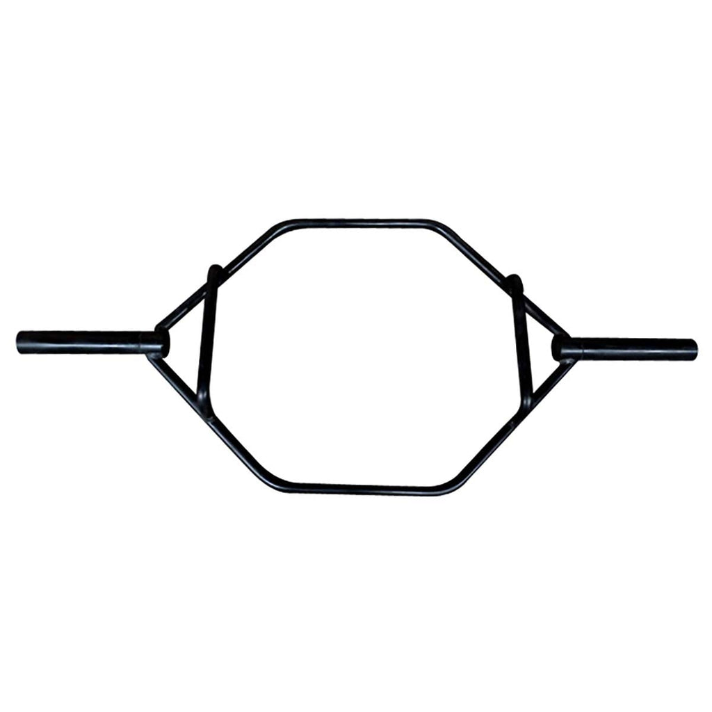 Cap Olympic Trap Bar, Shrug Bar, Hex Bar With Combo Neutral Grips And Black Finish